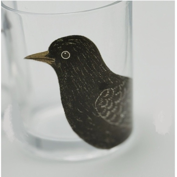 John Derian for Threshold Midnight Dreary Black Bird Glass Drinkware Set - Picture 2 of 9